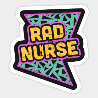 Rad Nurse – Retro 90s Design Sticker